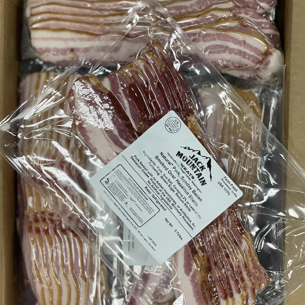 Hazelnut Smoked Thick Cut Bacon (per lb)