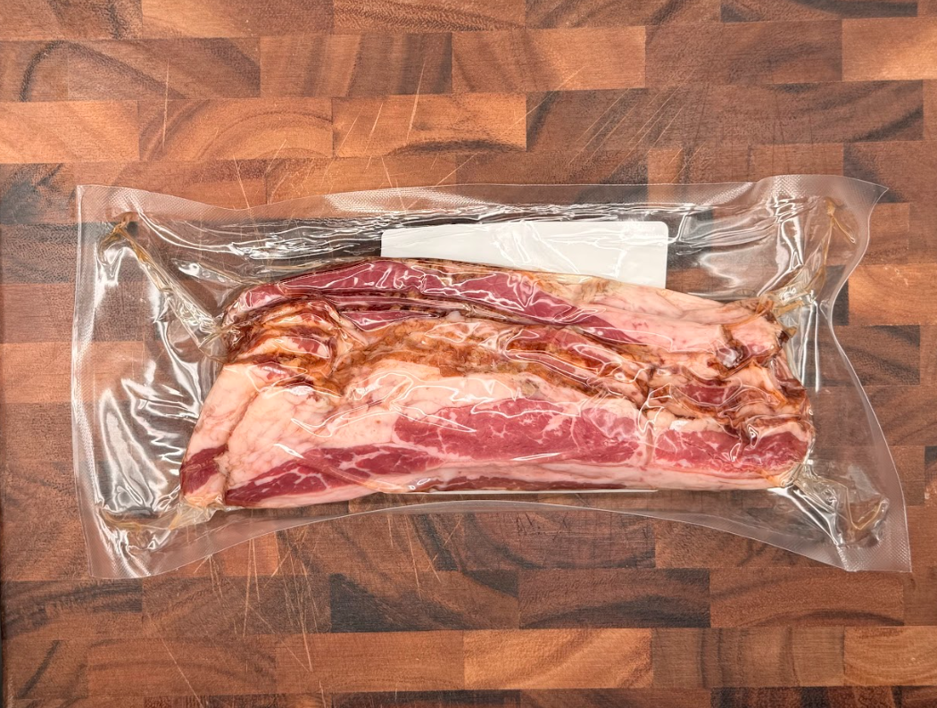 UNCURED Hazelnut Smoked Beef Bacon (per lb)