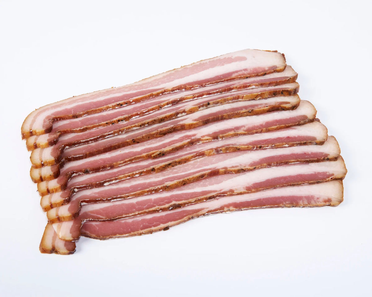 Hazelnut Smoked Thick Cut Bacon (per lb)